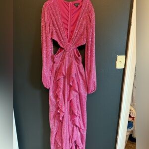 Elegant Pink Evening Dress